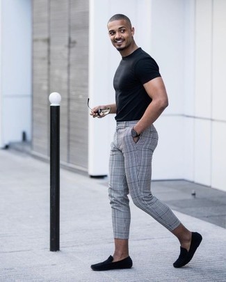 С чем носить черные мокасины мужчине