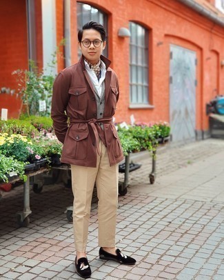 С чем носить черные лоферы с вышивкой мужчине