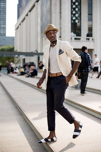 Какие пиджаки носить с черными эспадрильями мужчине