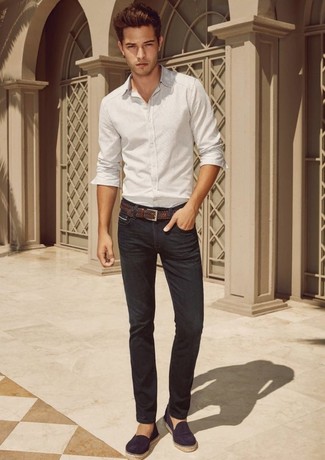 С чем носить черные эспадрильи мужчине