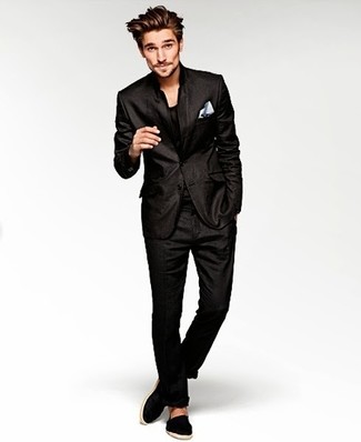 С чем носить черные эспадрильи мужчине