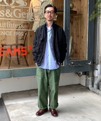 С чем носить черную полевую куртку