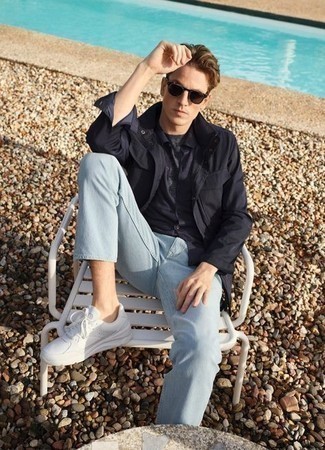 С чем носить черную полевую куртку