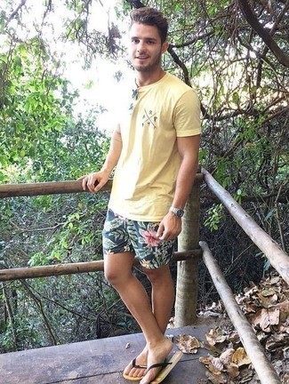 С чем носить черные сланцы мужчине