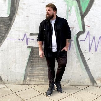 С чем носить черную куртку харрингтон