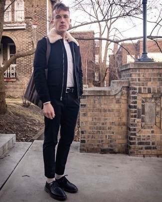 С чем носить черную куртку харрингтон