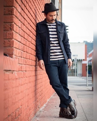 С чем носить черную шляпу мужчине