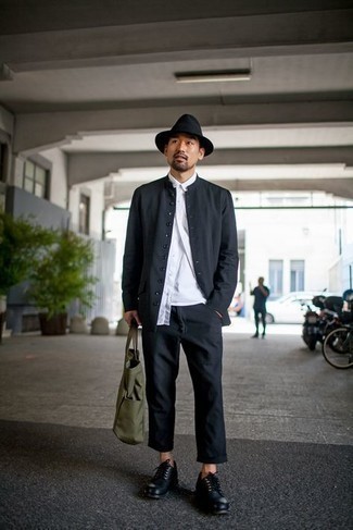 С чем носить черную шляпу мужчине