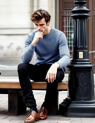 Какие броги носить с черными джинсами