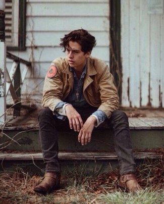 Какие джинсовые рубашки носить с черными джинсами мужчине