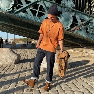 Какие куртки-рубашки носить с черными джинсами мужчине