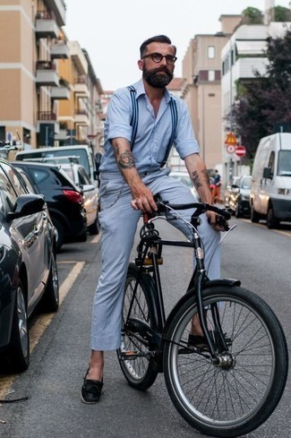 С чем носить черные кожаные топсайдеры