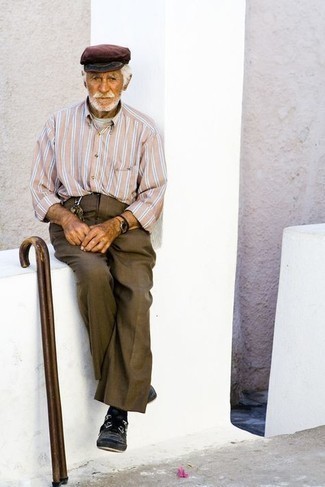 С чем носить черные кожаные низкие кеды мужчине