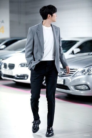 С чем носить черные кожаные монки