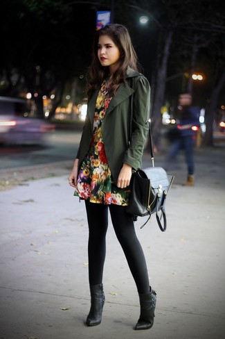 С чем носить черную кожаную сумку-саквояж