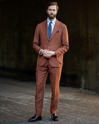 С чем носить черные кожаные лоферы с кисточками