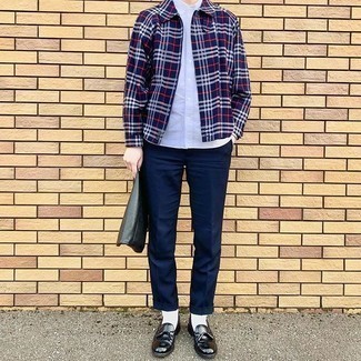 С чем носить черный кожаный мужской клатч мужчине