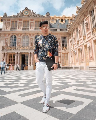 С чем носить черный кожаный мужской клатч мужчине