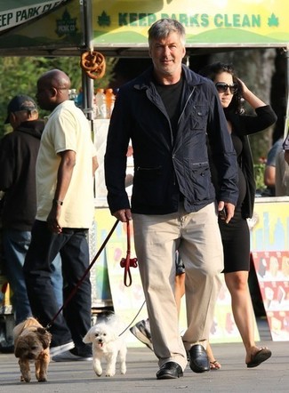 Какие полевые куртки носить с черными лоферами