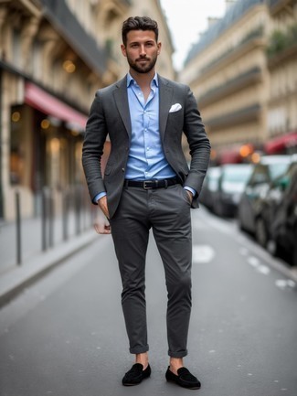 С чем носить черные лоферы мужчине