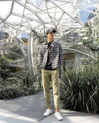 С чем носить черную рубашку с длинным рукавом мужчине