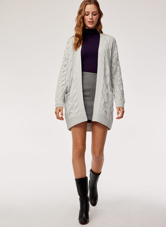 С чем носить черные полусапоги