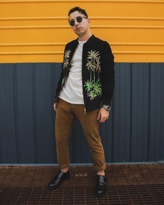 Какие бомберы носить с черными монками