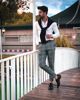 Какие рубашки с длинным рукавом носить с черными монками