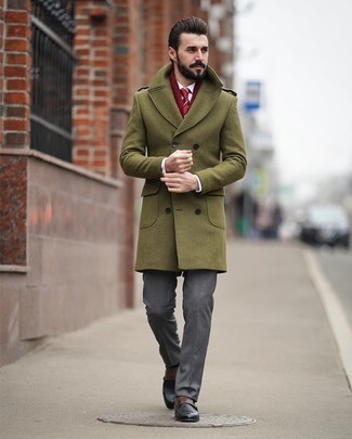 Какие длинные пальто носить с черными монками