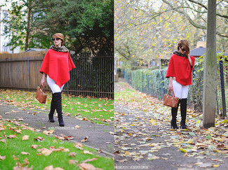 Какие джинсы носить с черными ботфортами