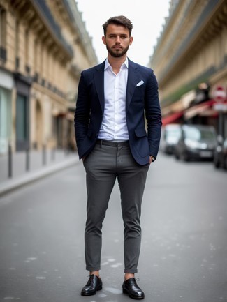 С чем носить черные оксфорды