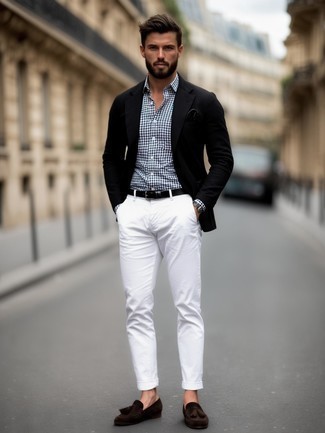 С чем носить черный нагрудный платок