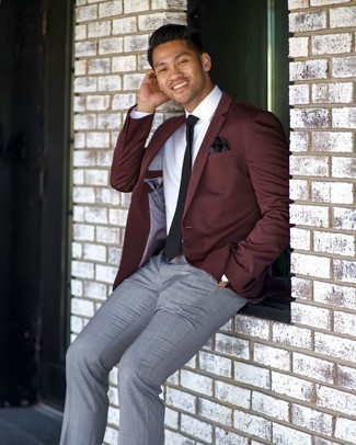 С чем носить черный нагрудный платок