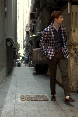 С чем носить черный свитер с воротником поло мужчине