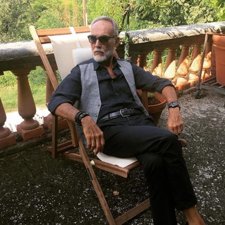 С чем носить черные резиновые часы мужчине