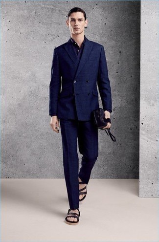 С чем носить черные сандалии мужчине