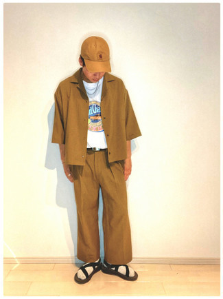 С чем носить черные сандалии мужчине