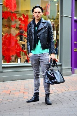 С чем носить черный шарф мужчине