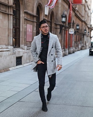 С чем носить черный шарф мужчине