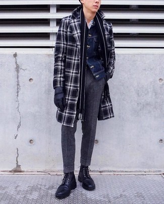 С чем носить черный шарф мужчине