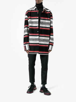 С чем носить черную рубашку мужчине весна