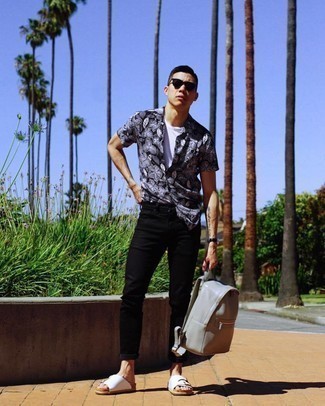 С чем носить черную рубашку мужчине лето