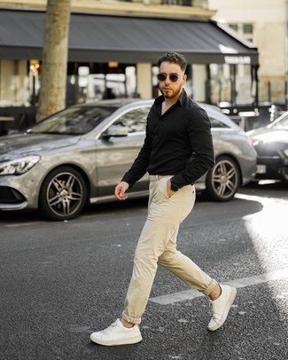 С чем носить черную рубашку мужчине лето