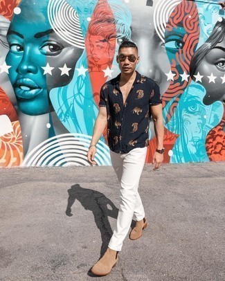 С чем носить черную рубашку мужчине весна