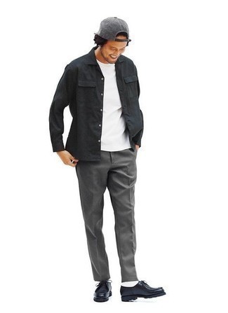 С чем носить черную рубашку мужчине весна