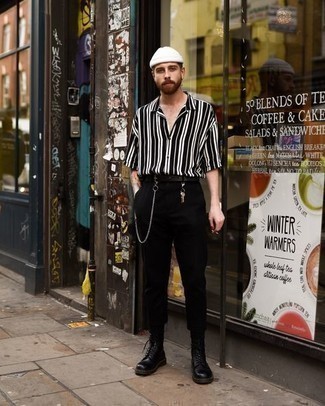 С чем носить черную рубашку мужчине весна