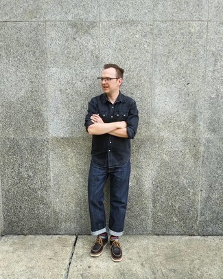 С чем носить черную рубашку мужчине лето