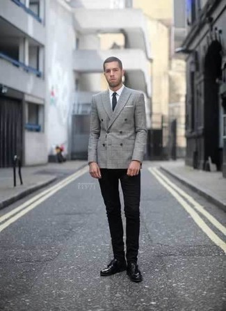 Какие пиджаки носить с черными зауженными джинсами мужчине