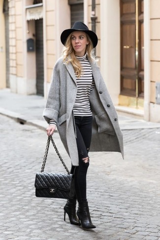 Какие водолазки носить с черными джинсами скинни