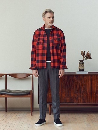 С чем носить черные слипоны мужчине